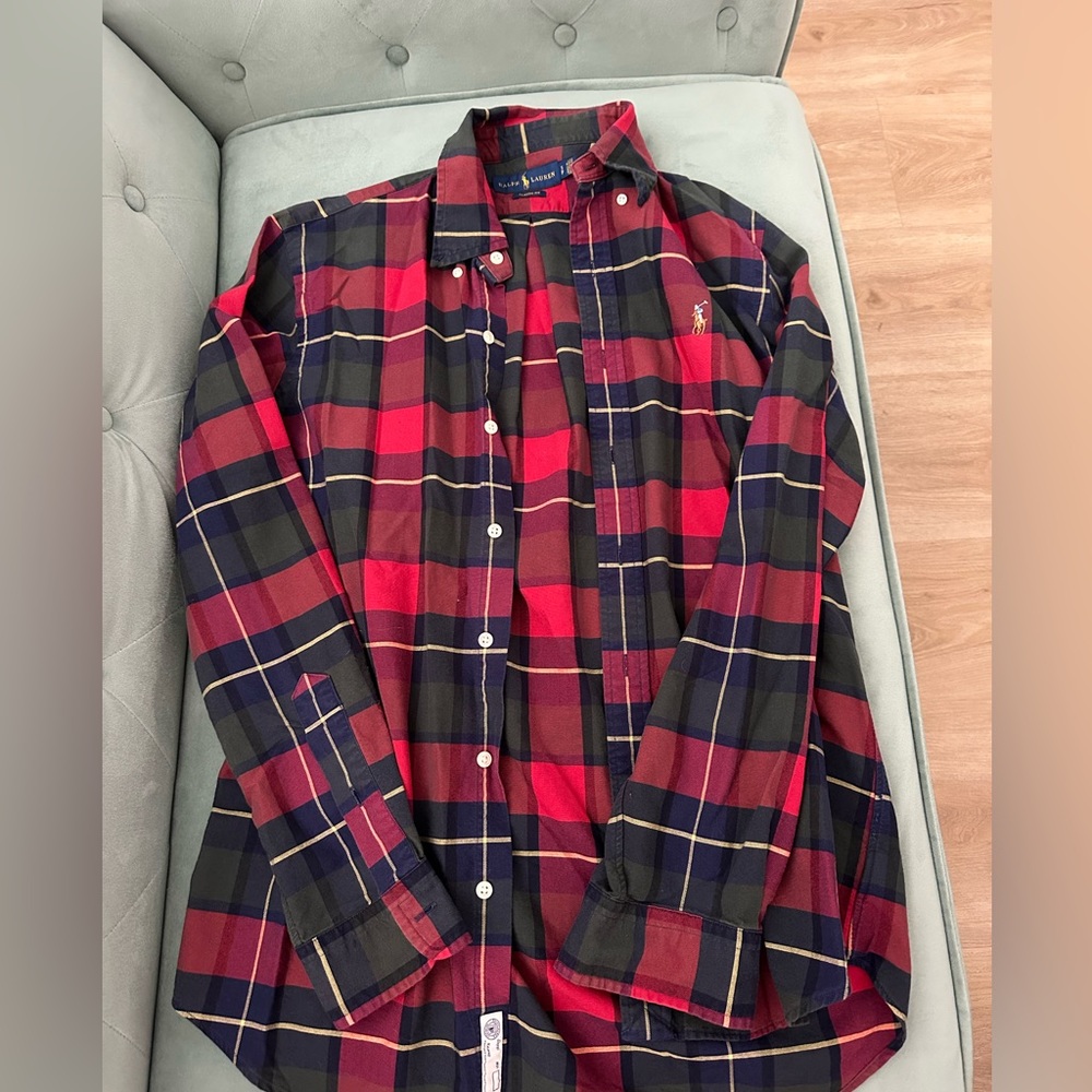 Polo by Ralph Lauren Men's Red Plaid Shirt size small medium